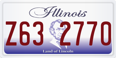 IL license plate Z632770