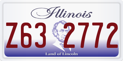 IL license plate Z632772