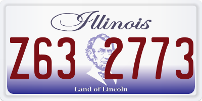 IL license plate Z632773