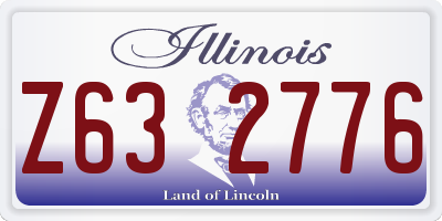 IL license plate Z632776