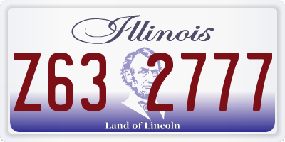 IL license plate Z632777