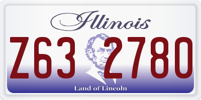 IL license plate Z632780
