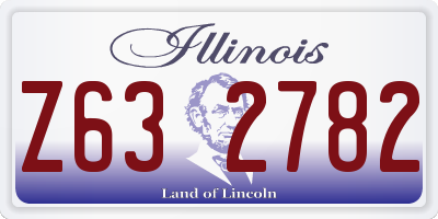 IL license plate Z632782