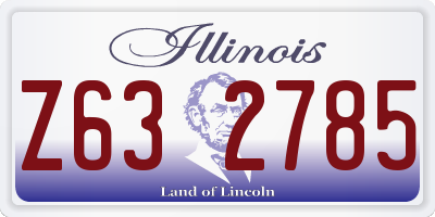 IL license plate Z632785