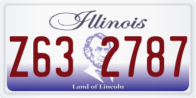 IL license plate Z632787
