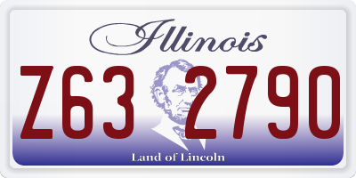 IL license plate Z632790