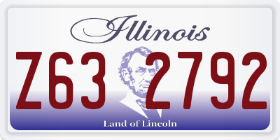 IL license plate Z632792