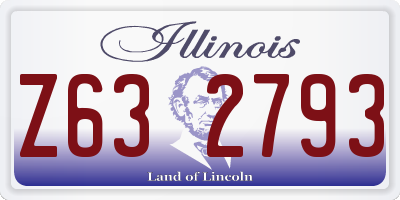 IL license plate Z632793