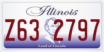 IL license plate Z632797