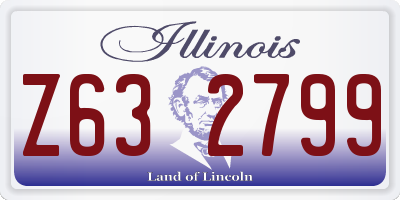 IL license plate Z632799
