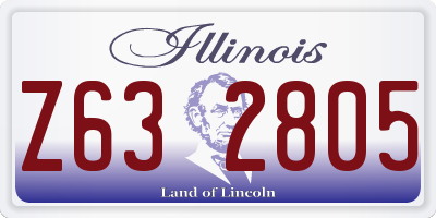 IL license plate Z632805