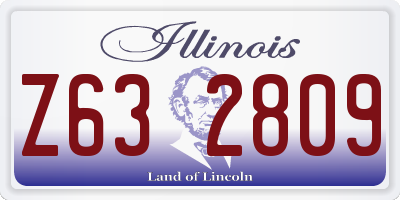 IL license plate Z632809