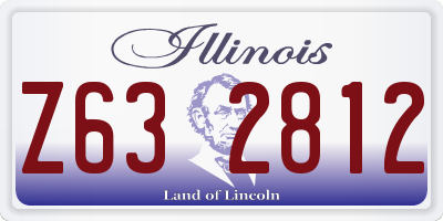 IL license plate Z632812