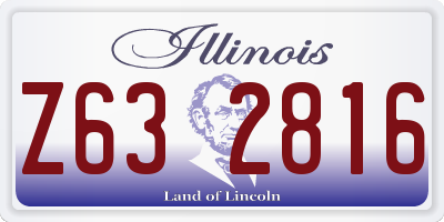 IL license plate Z632816