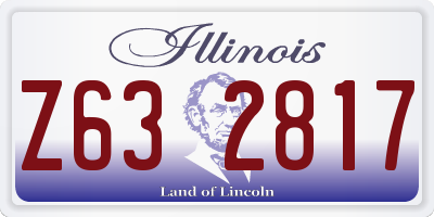IL license plate Z632817