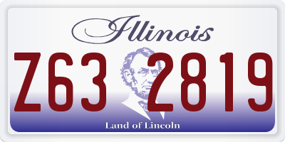 IL license plate Z632819