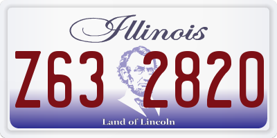 IL license plate Z632820