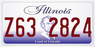 IL license plate Z632824