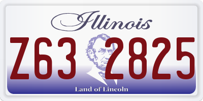 IL license plate Z632825