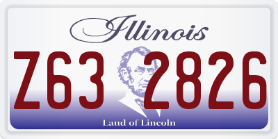 IL license plate Z632826