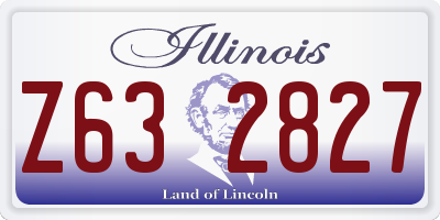 IL license plate Z632827