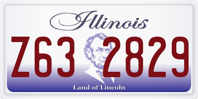 IL license plate Z632829