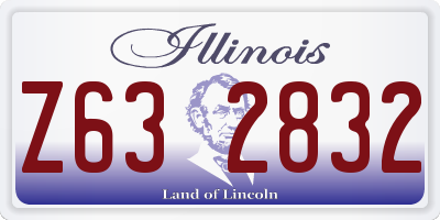 IL license plate Z632832