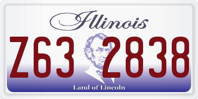 IL license plate Z632838