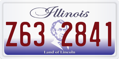 IL license plate Z632841