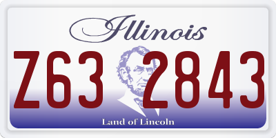 IL license plate Z632843