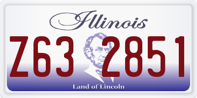 IL license plate Z632851