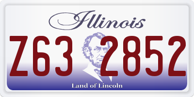 IL license plate Z632852