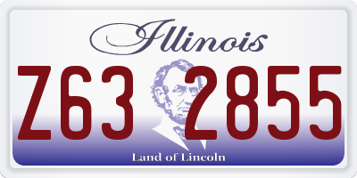 IL license plate Z632855