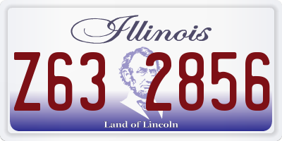 IL license plate Z632856