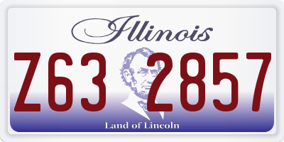 IL license plate Z632857