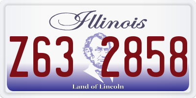 IL license plate Z632858