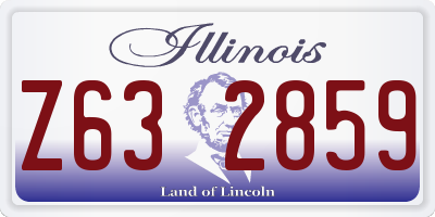 IL license plate Z632859