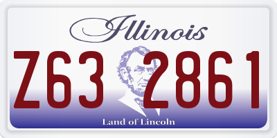 IL license plate Z632861