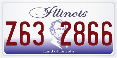 IL license plate Z632866