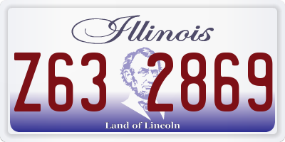 IL license plate Z632869