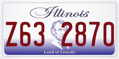 IL license plate Z632870