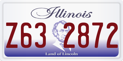 IL license plate Z632872
