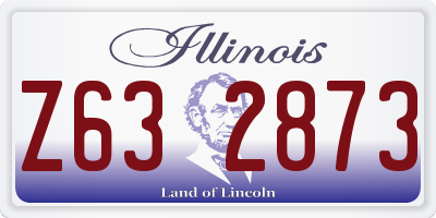 IL license plate Z632873