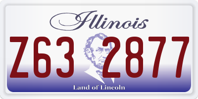 IL license plate Z632877
