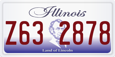 IL license plate Z632878
