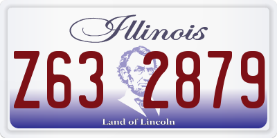 IL license plate Z632879