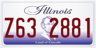 IL license plate Z632881