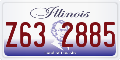 IL license plate Z632885