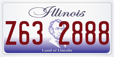 IL license plate Z632888