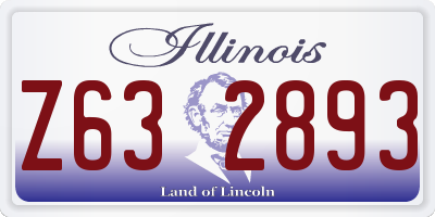 IL license plate Z632893